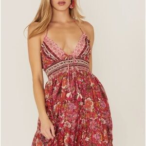 Free People Real Love Embroidered Maxi Dress
